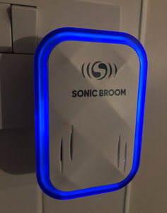 Sonic Broom Rat & Mouse Pest Repeller, Ultrasonic Rodent Scarer Alarm, Indoor Plug in, 2 Pack.